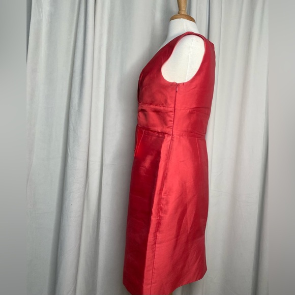 Kate Spade All That Glitters Mina Strawberry Bow Sheath Silk Dress - Picture 3 of 14